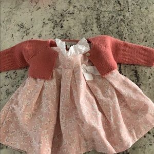 Matching cardigan shrug with dress made by Primmi